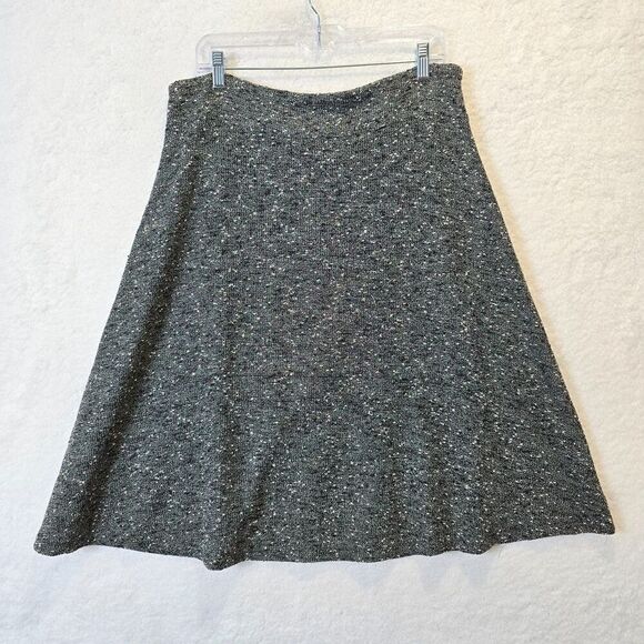NWOT New Directions Textured A-Line Midi Skirt Sz M - Feminine flowy Stretchy - Picture 1 of 6